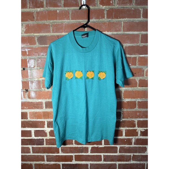 Vintage 80s Screen Stars Halloween Four Pumpkin USA Made Single Stitch Adult L - Picture 1 of 6